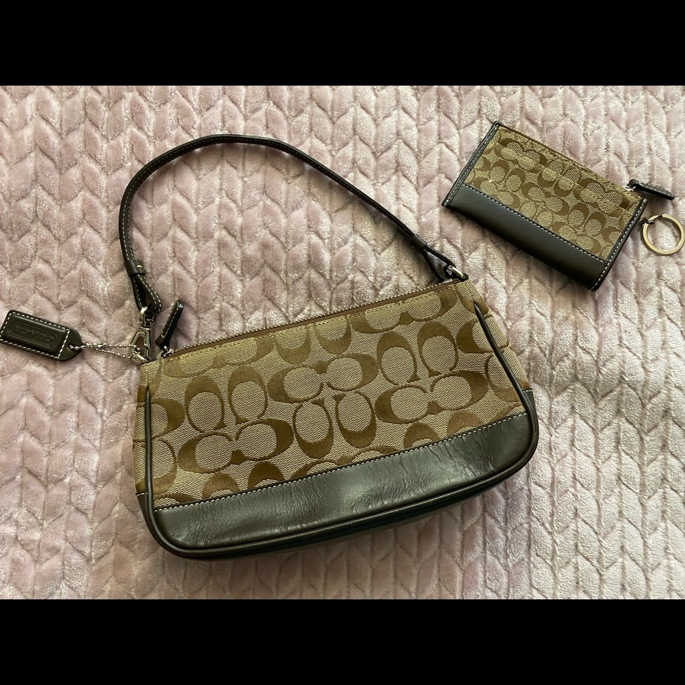 Coach small purse and car holder